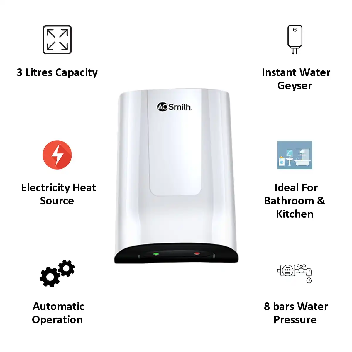 AO Smith  3 liter