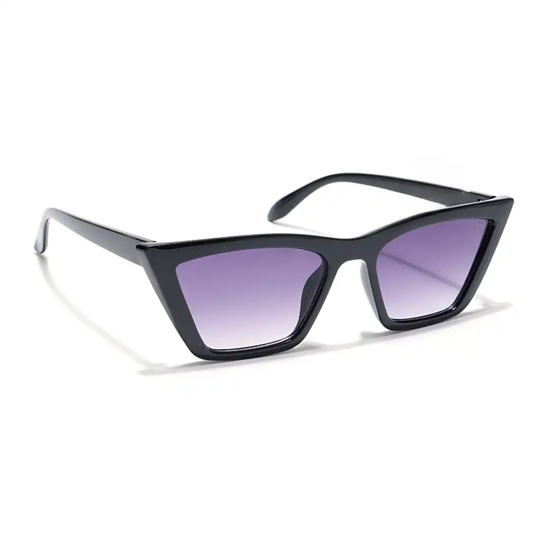 Violet-Black Cateye Sunglasses