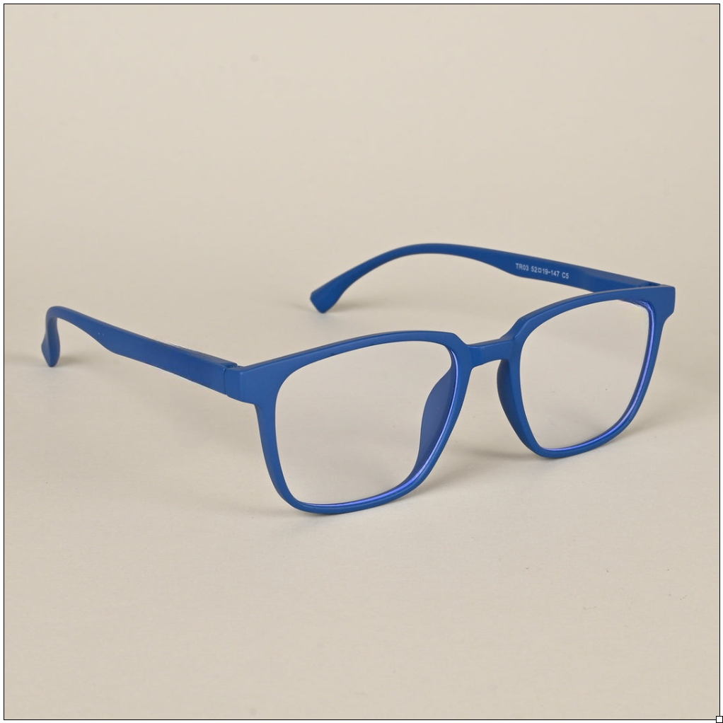 Eye Air Royal Blue Square Eyeglasses for Men & Women