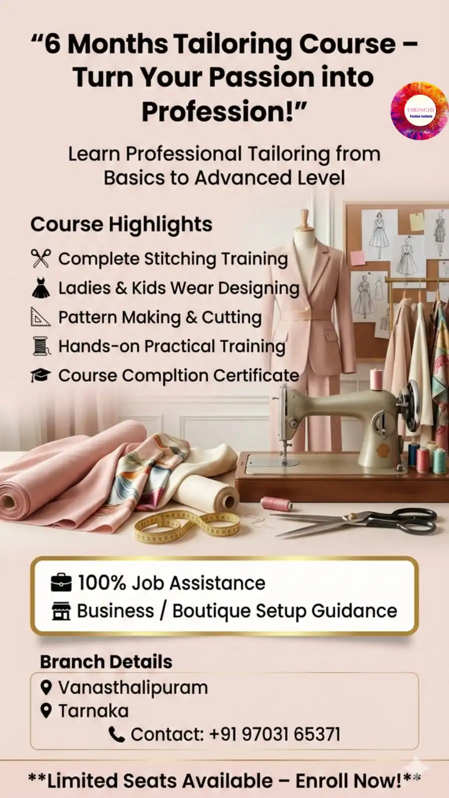 6 Months Tailoring Course