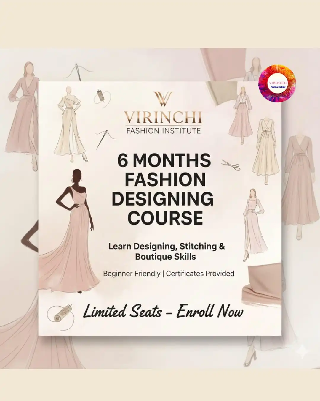 6 Months Fashion Designing Course