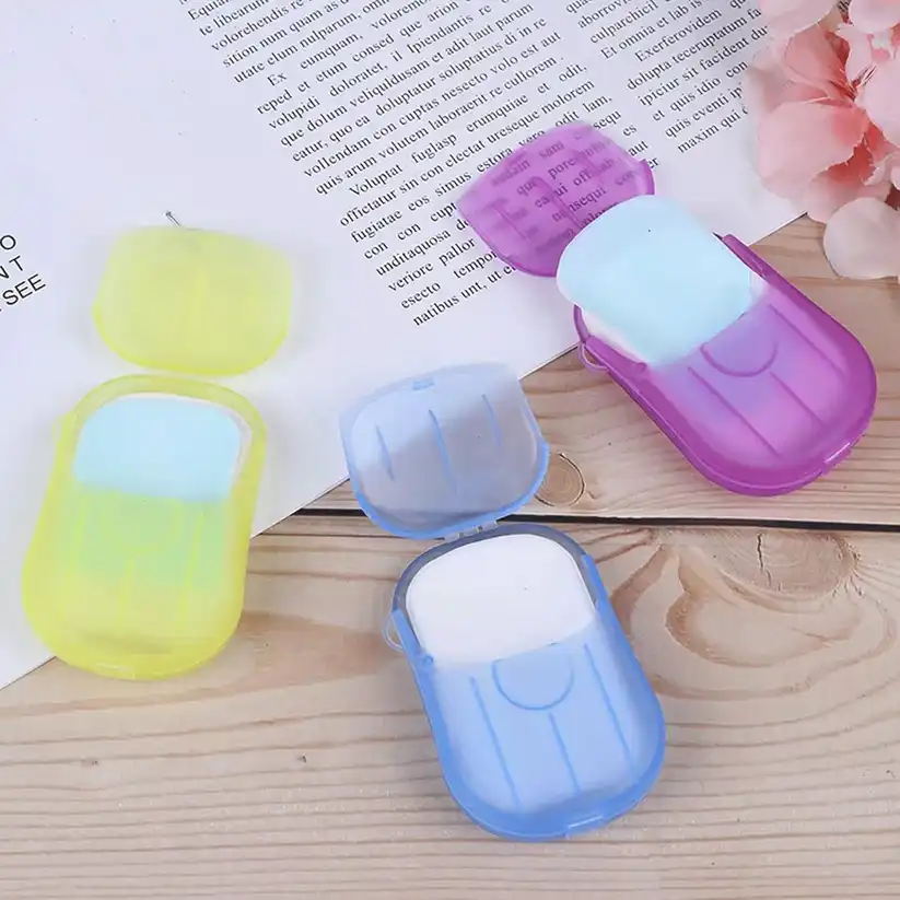Travel Paper Soap Sheets – 20 Dissolvable Sheets in Mini Box