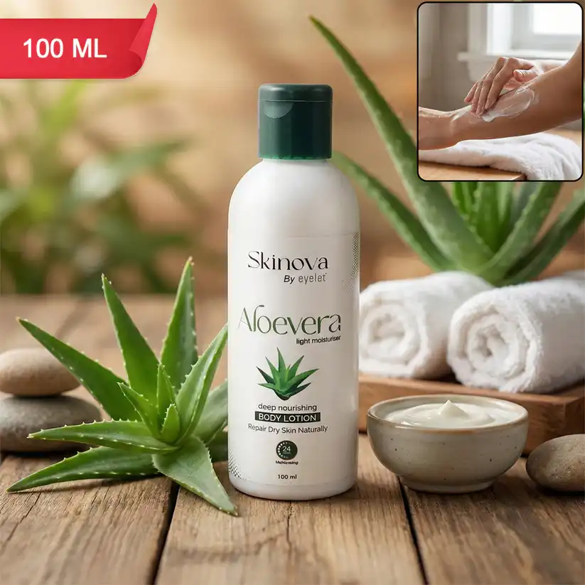 Eyelet Aloe Vera Deep Nourishing Body Lotion - 24-Hour Moisturization (100ml)