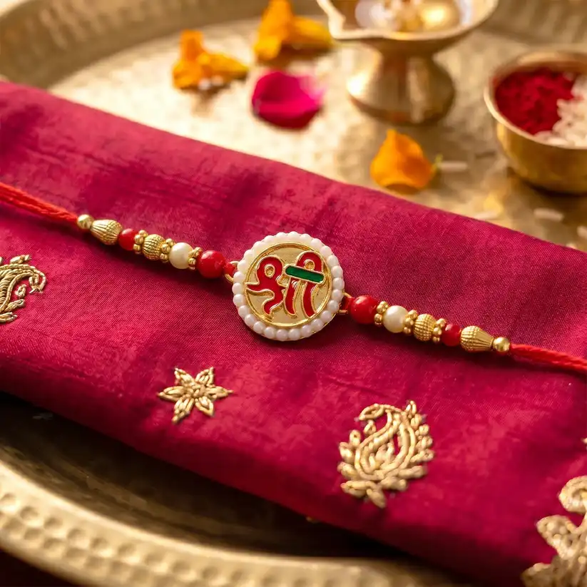 Shri Symbol Devnagari Designer Rakhi for Raksha Bandhan