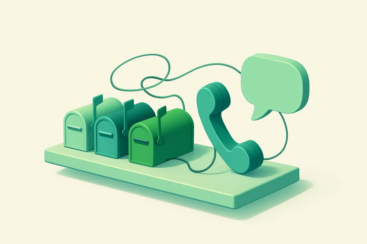 Give people more than one way to contact you