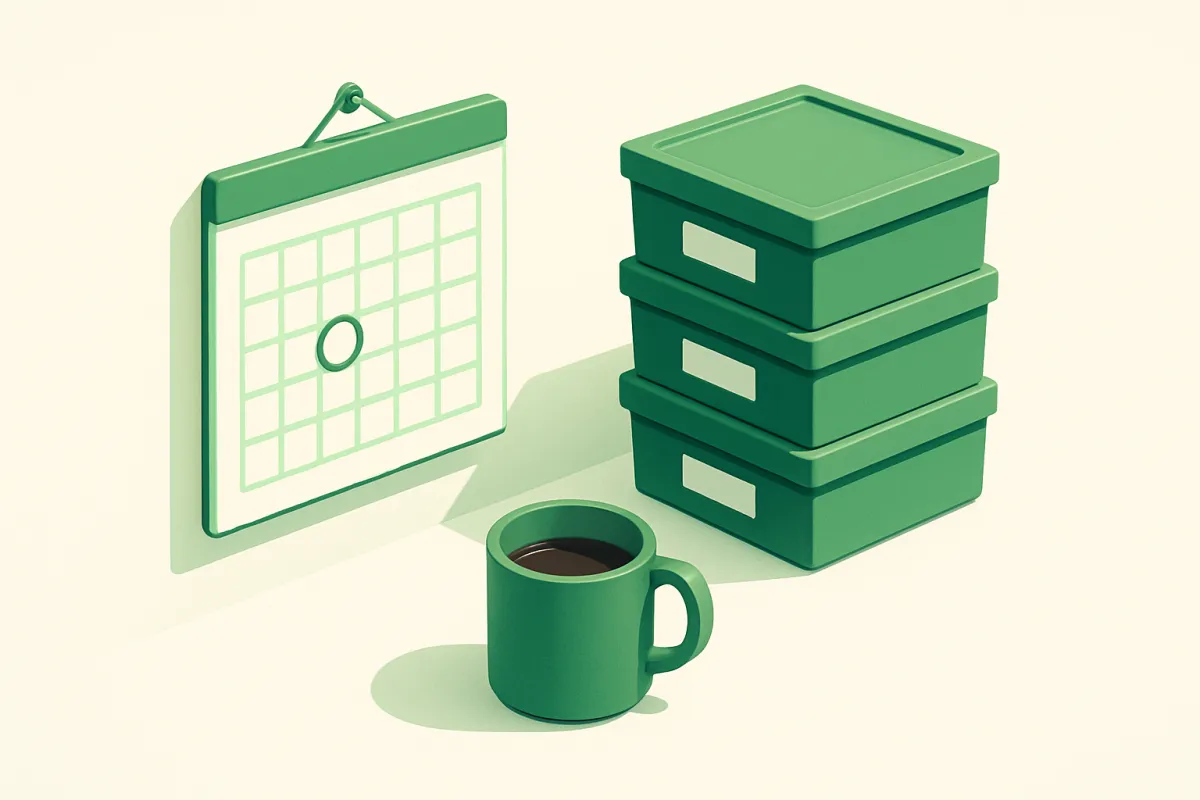 A simple weekly routine that keeps it all running