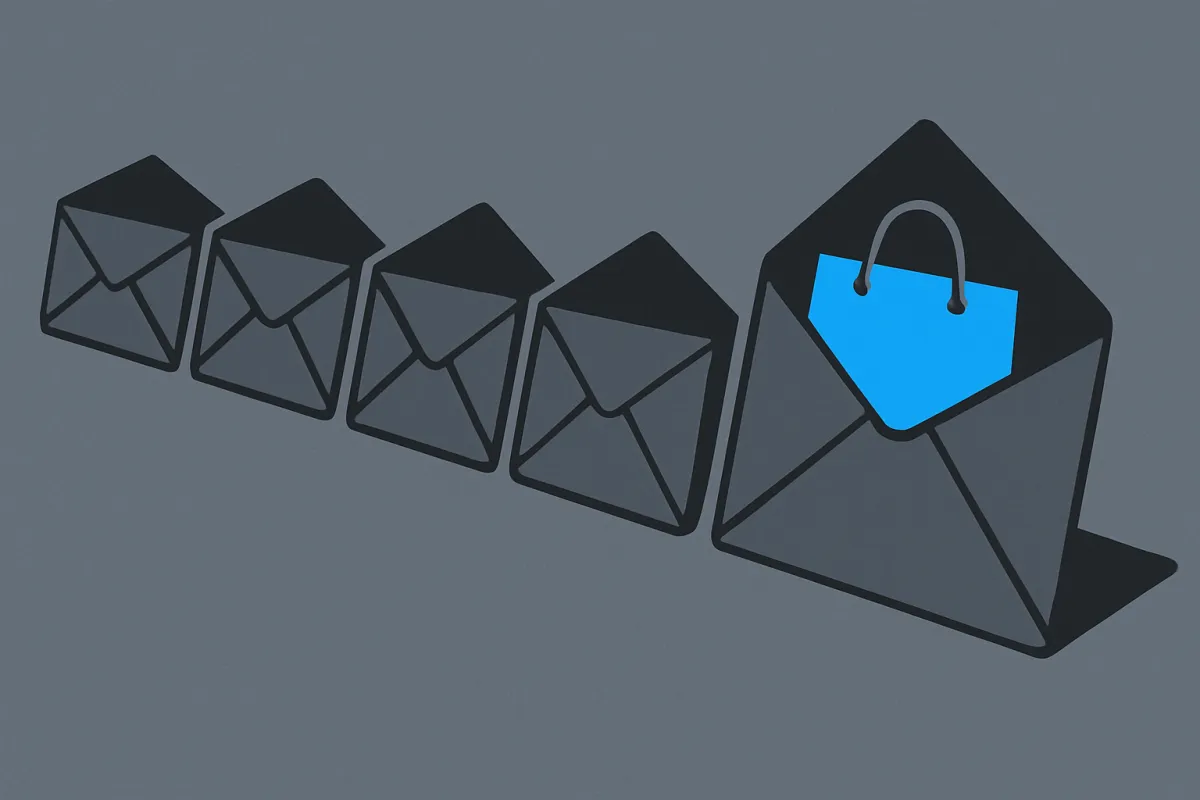 The emails to send, one by one